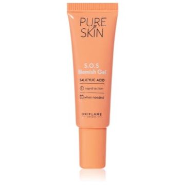 Oriflame Pure Skin gel împotriva imperfecțiunilor cu efect calmant