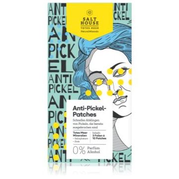 Salt House Natural Minerals Anti-pimple Patches plasturi pentru piele problematică impotriva acneei