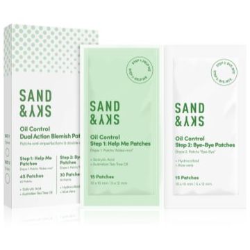 Sand & Sky Oil Control Dual Action Blemish Patches tratament topic pentru acnee