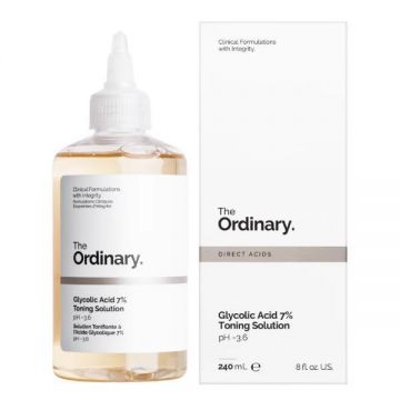 Tonic exfoliant de curatare - The Ordinary, Glycolic Acid 7%, Toning Solution, 240 ml