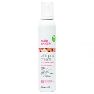 Balsam Spuma Hidratant - Milk Shake Wipped Cream Leave-In Foam with Flower Fragrance, 200 ml