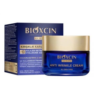 Bioxcin Crema Antirid Age Reverse, pentru stralucirea si netezirea pielii, 50 ml