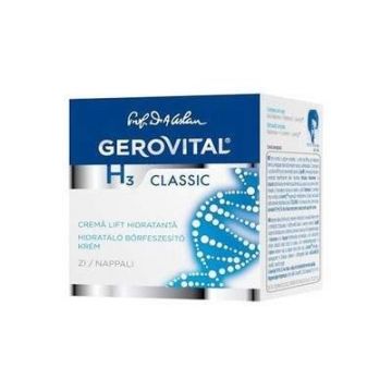 Crema lift hidratanta de zi Gerovital H3 Classic (Concentratie: Crema pentru fata, Gramaj: 50 ml)