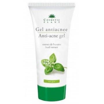 Gel antiacnee cu extract de busuioc Cosmetic Plant (Concentratie: Gel, Gramaj: 100 ml)