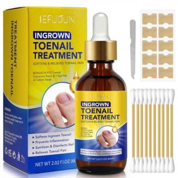 Kit Tratament Puternic pentru Unghiile Incarnate si pentru Ciuperca Unghiilor de la Picior, Previne Inflamatia, 60 ml