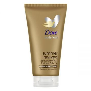 Lotiune Autobronzanta - Dove Body Love Summer Revived Medium to Dark Results, 75 ml