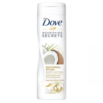 Lotiune de Corp - Dove Nourishing Secrets Restoring Ritual Body Lotion with Coconut Oil and Almond Milk, 400 ml