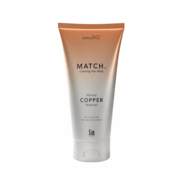 Masca pentru par coloranta tratament cu Keraguard Match Honey Copper Natural, 200ml, Sensido