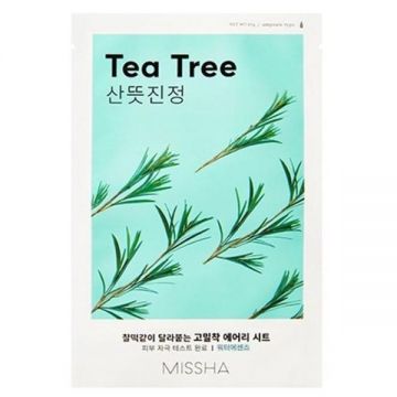 Masca Tip Servetel cu Extract de Arbore de Ceai - Missha Airy Fit Sheet Face Mask - Tea Tree, 19 g