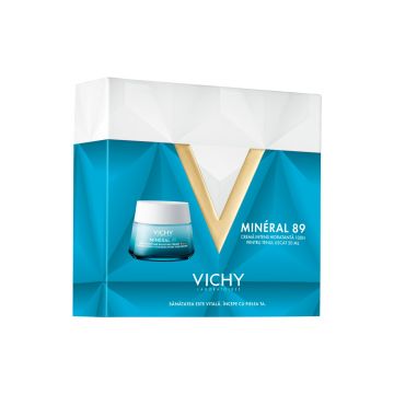 Pachet crema intens hidratanta 72h Mineral 89, 50 ml, Vichy