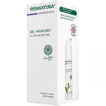 SHORT LIFE - Gel Antiacneic cu Ulei de Tea Tree Vivanatura, 50 ml