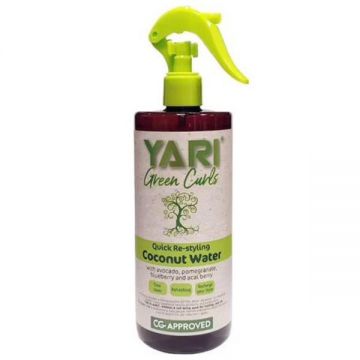Apa cu cocos pentru par cret, Green Curls,Yari, 500 ml Apa cu cocos pentru par cret, Green Curls,Yari, 500 ml