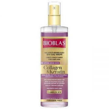 Balsam lichid de par cu Colagen si Keratina, Bioblas, 115 ml