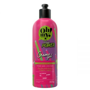 Crema gel pentru par cret, Hair Power, Oh My, 500 ml