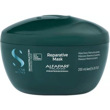 Masca de Reconstructie Par Deteriorat de la Mediu la Gros - Alfaparf Milano Semi Di Lino Reconstruction Reparative Mask A - Z Bond Complex, 200 ml