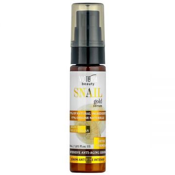 SHORT LIFE - Ser Intensiv pentru Ten Matur cu Extract de Melc si Ulei de Argan Camco Snail Gold, 30 ml