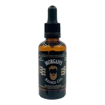 Ulei de barba Morgan’s Bay Rum - Caribbean Spices, Jamaican Rum & Bay Leaf Oil, 50 ml