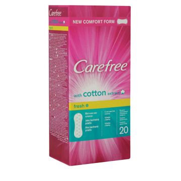 CAREFREE ABSORBANTE ZILNICE COTTON FRESH 20 BUCATI