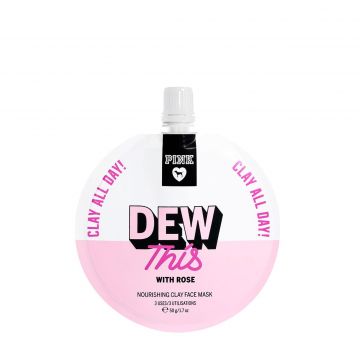 Pink resealable face mask dew this 50 ml