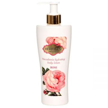 Lapte de Corp cu Ulei de Macadamia Rose Herbagen, 200 ml