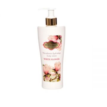 Lapte de Corp cu Ulei de Macadamia White Flower Herbagen, 200ml